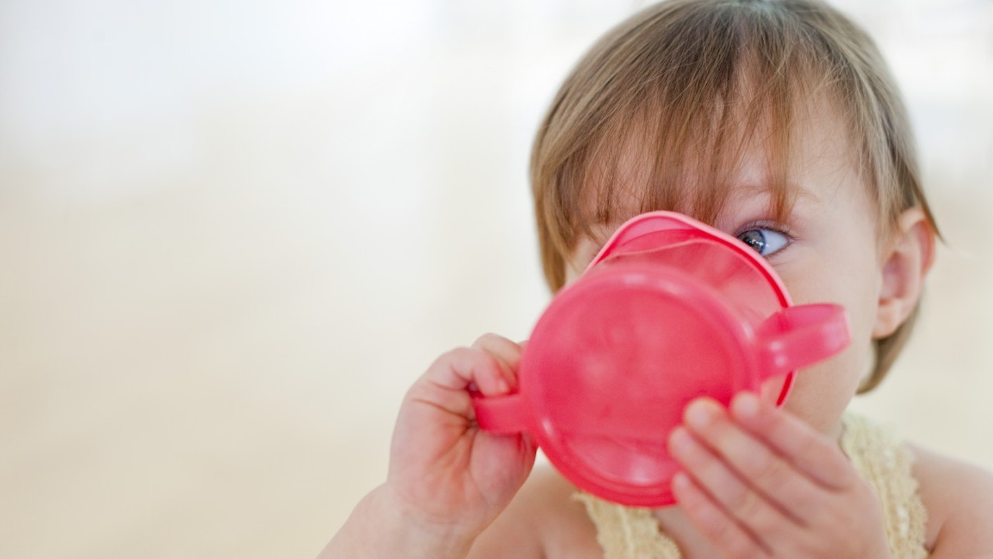 Toddler drinking