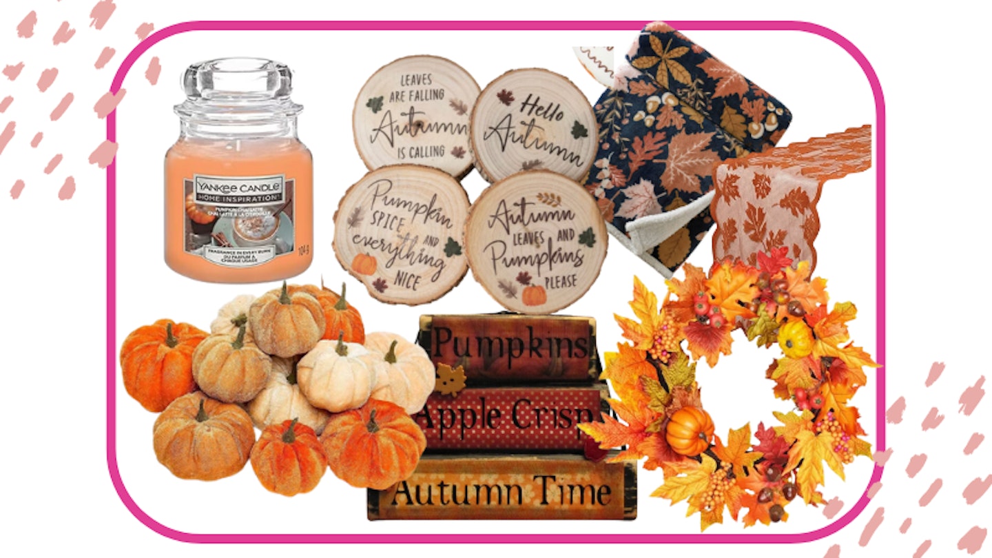 Selection of autumn decor
