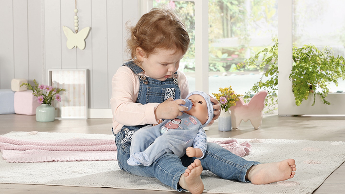 baby annabell doll play
