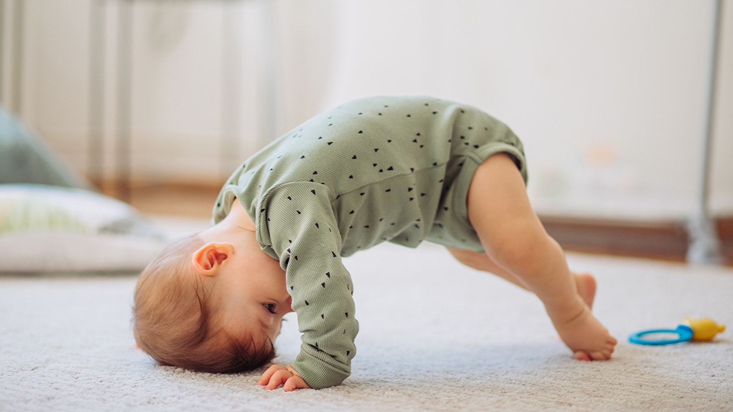 baby crawling