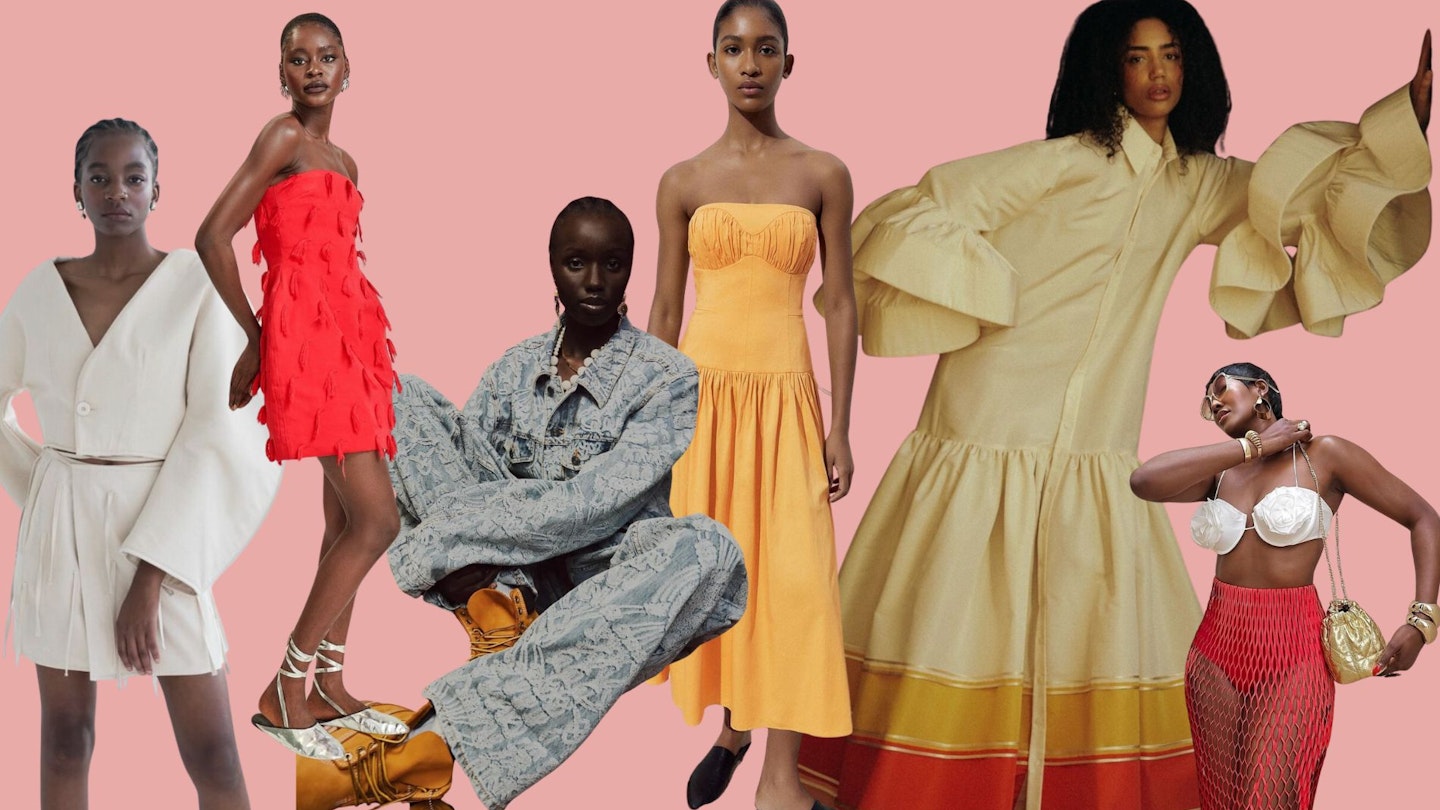 Black fashion brands collage
