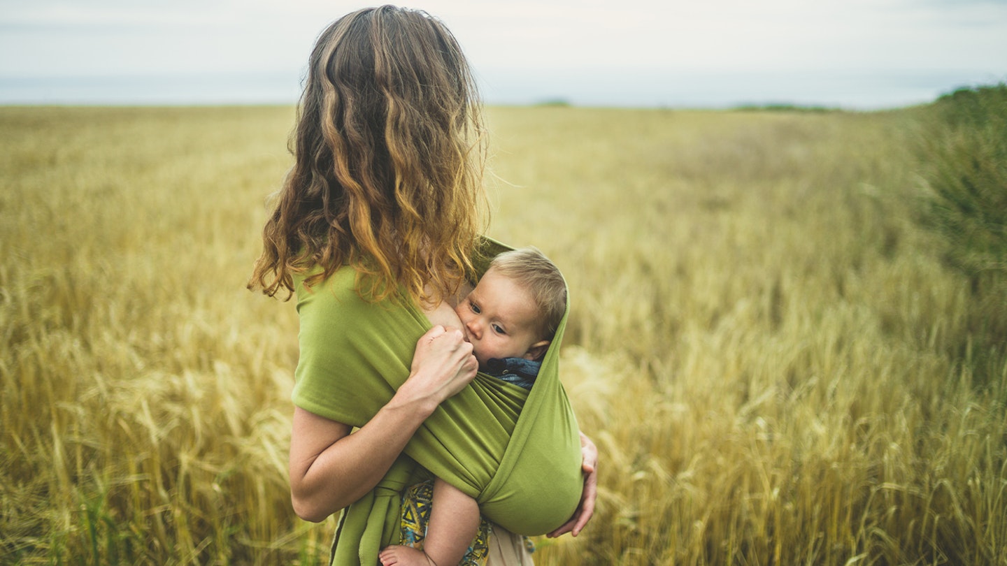 breastfeeding in a sling