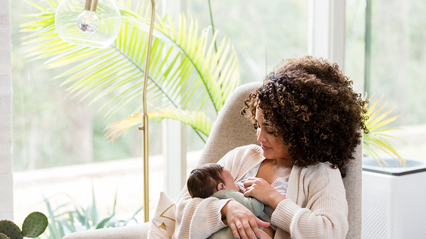 woman breastfeeding