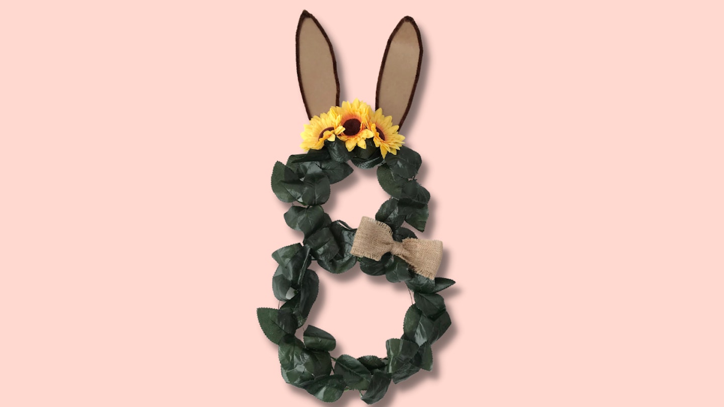Easter bunny wreath