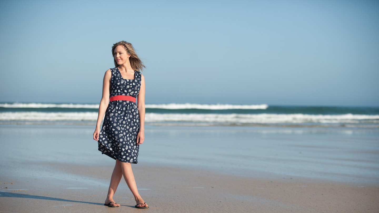 Frugi's Organic Cotton Summer Tie Breastfeeding Dress
