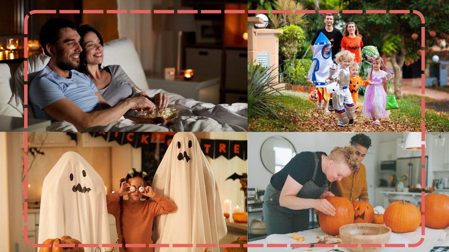 Halloween couple ideas collage