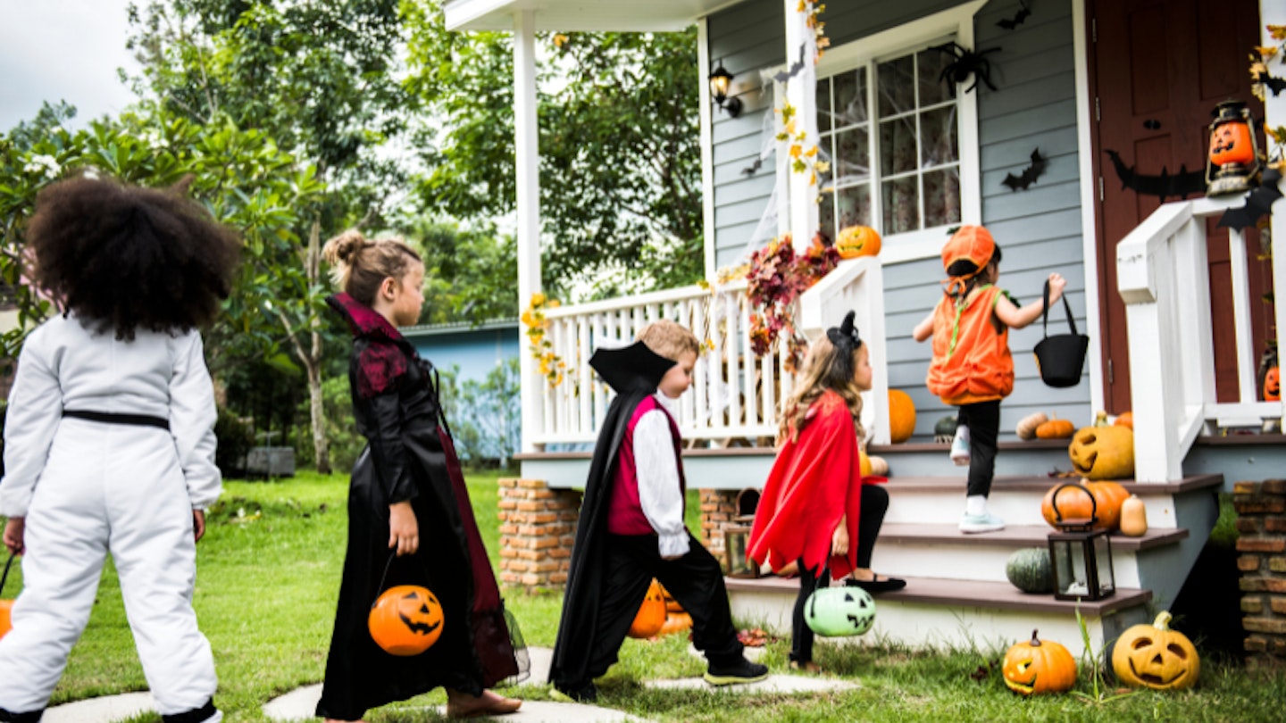 Children trick or treating