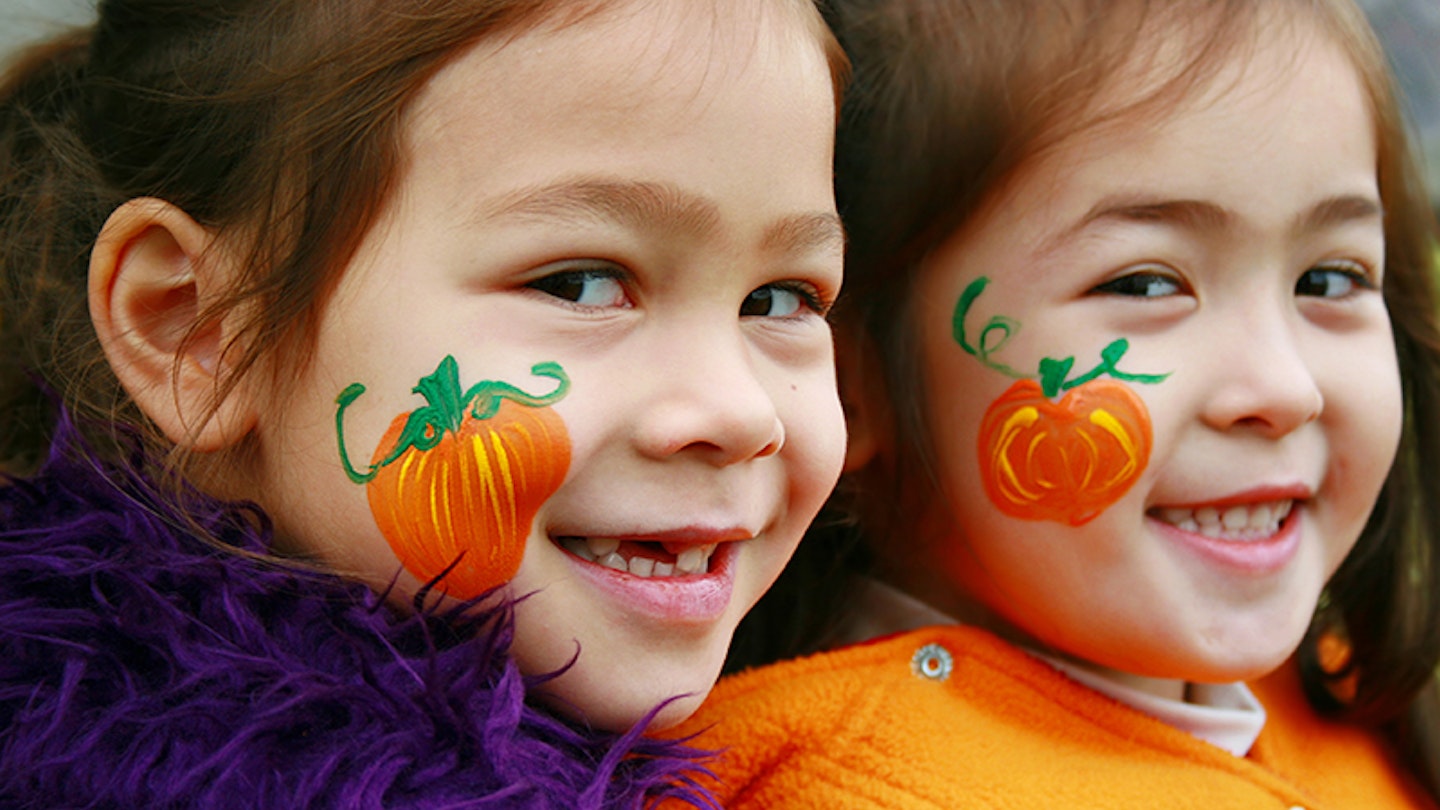 kids pumpkin face paint ideas