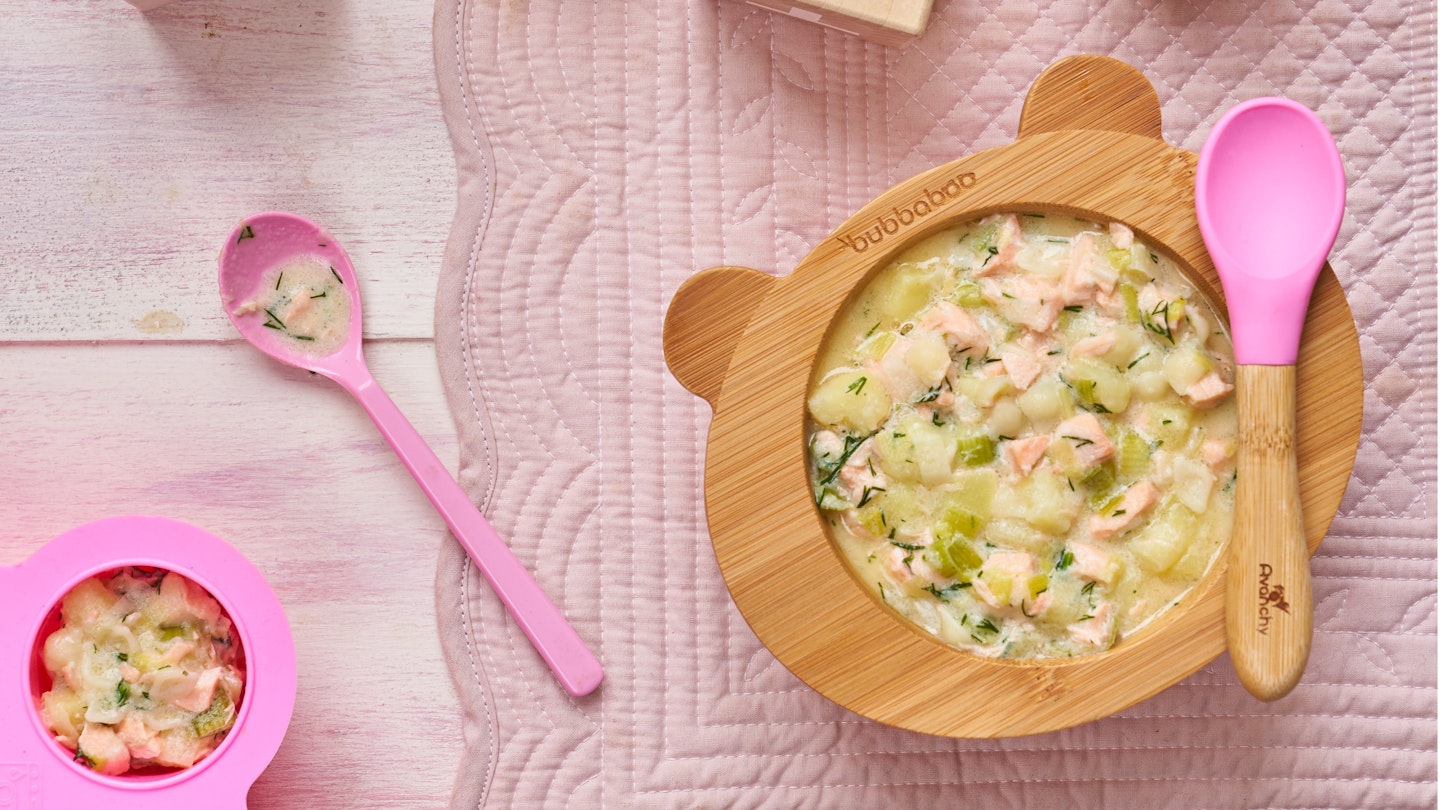 Salmon potato pasta and dill recipe