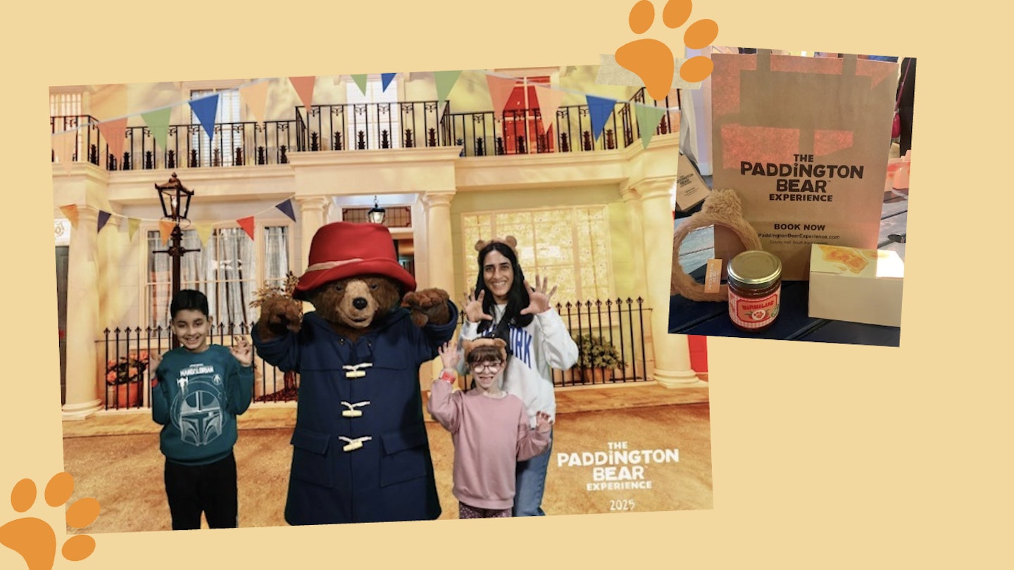 collage of pictures from the paddington bear experience london review