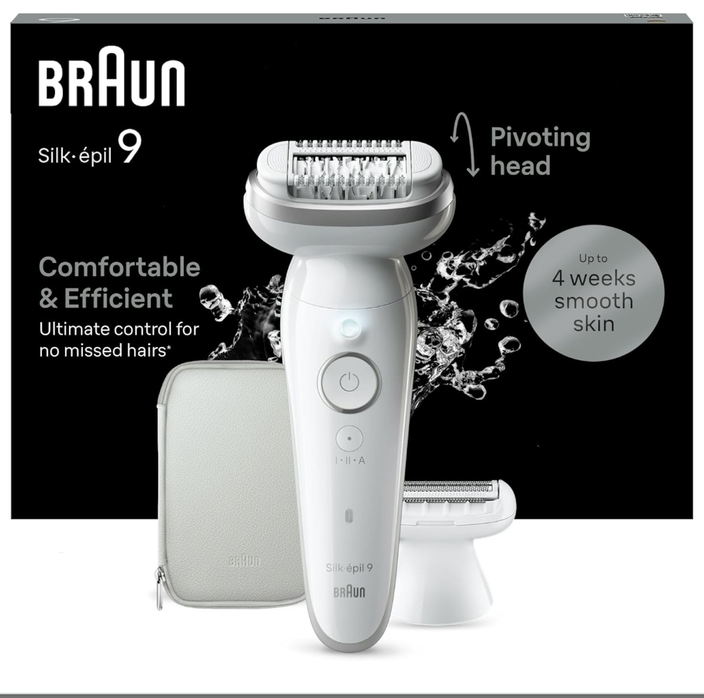 Braun Silk-épil 9 Epilator with Pivoting Head, Braun Epilator for Women