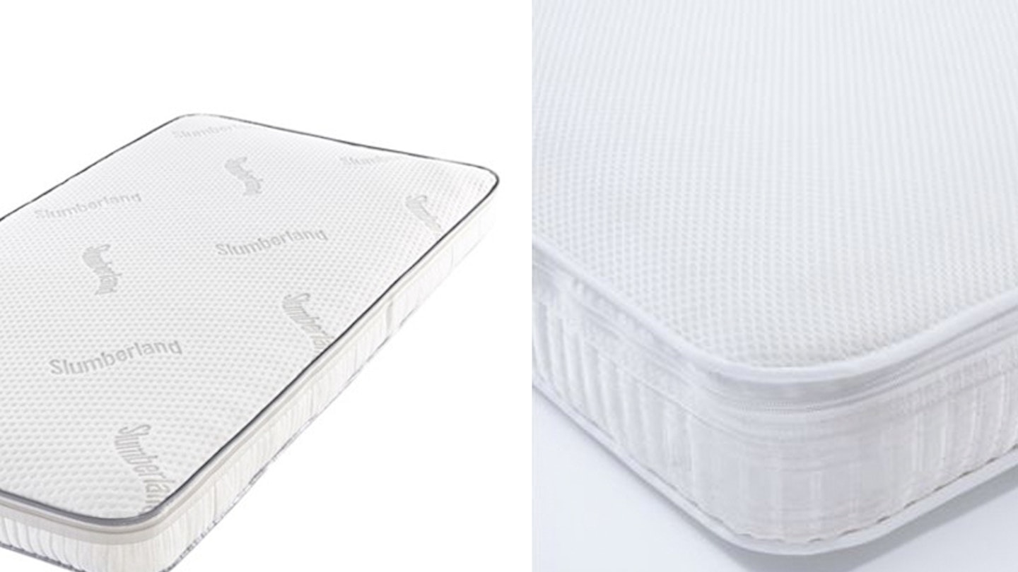 Mothercare Airflow Pocket Sprung Mattress + Slumbertime Luxury Pocket Sprung Mattress