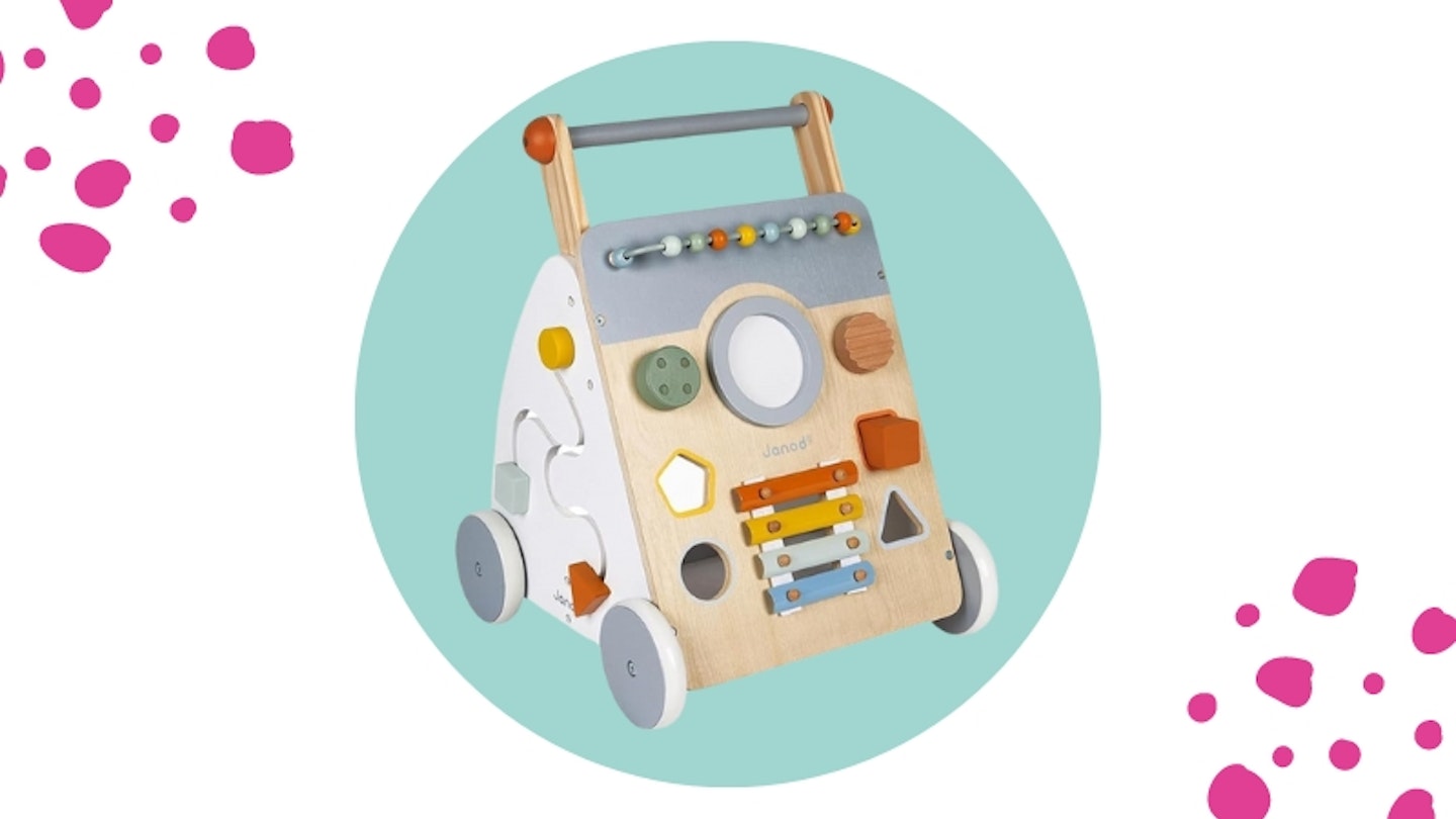 Sweet Cocoon Wooden Multi-Activity Baby Walker