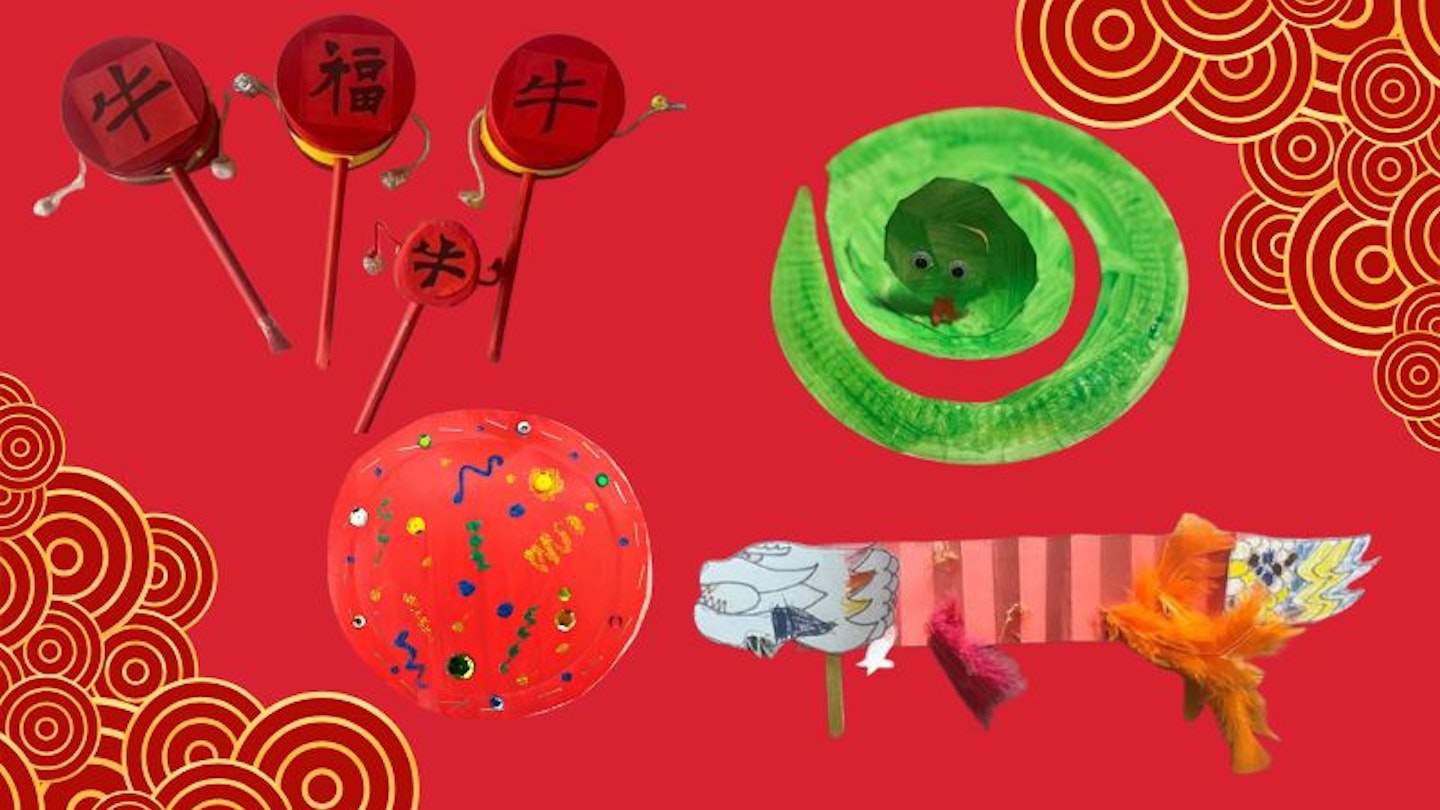 A selection of Chinese New Year crafts