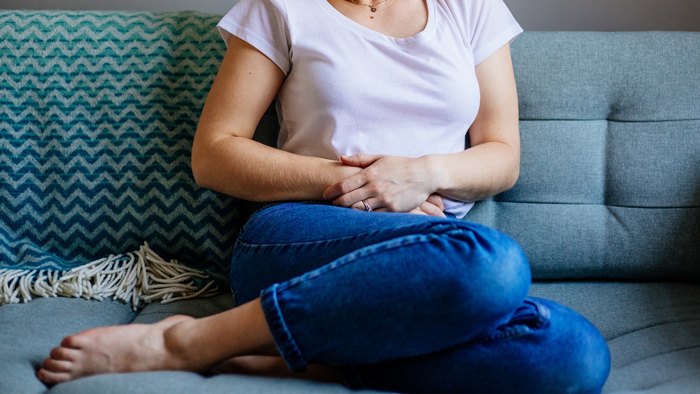 woman with cramps